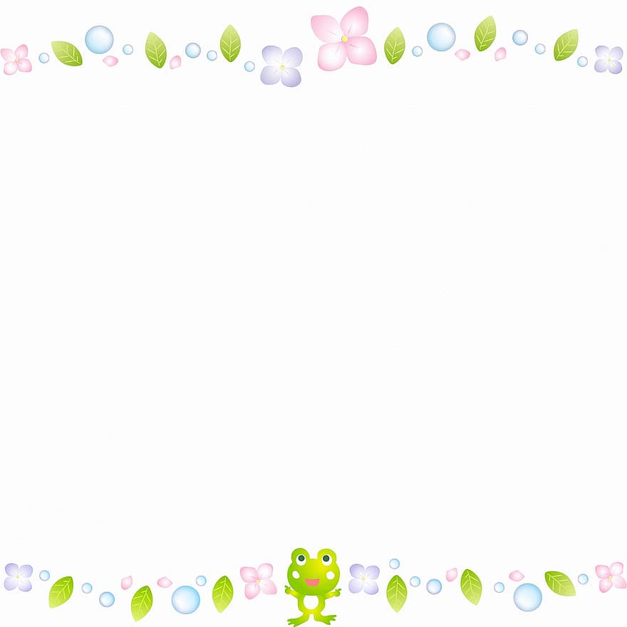 Kawaii digitaalinen paperi, japanilainen, kawaii, sammakko, sadepisarat, sarjakuva, lapsi, söpö, vihreä, eläimet, lumpeenlehti