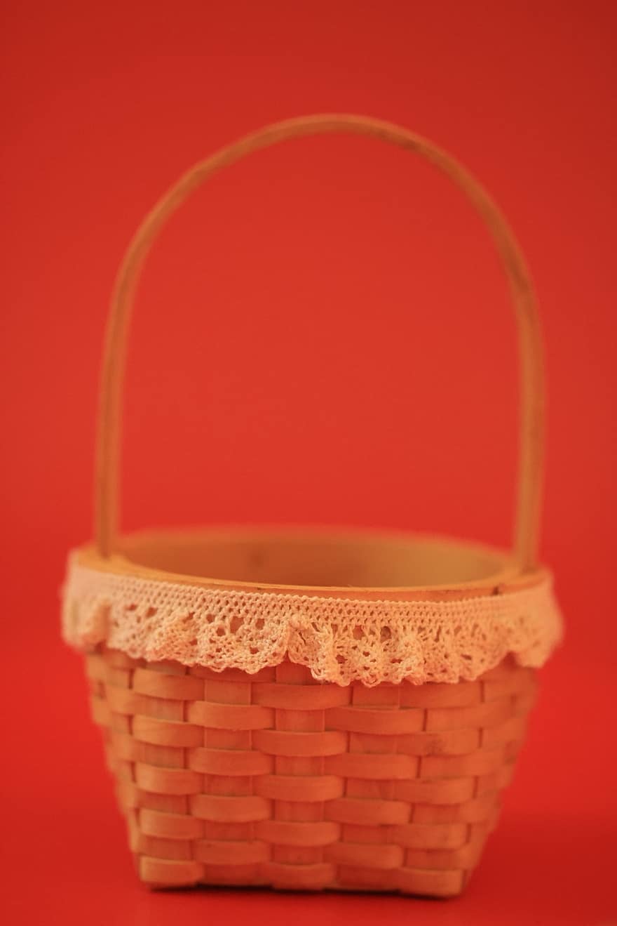 Basket, Festive, Weave, craft, wicker, close-up, single object, decoration, pattern, backgrounds, gift