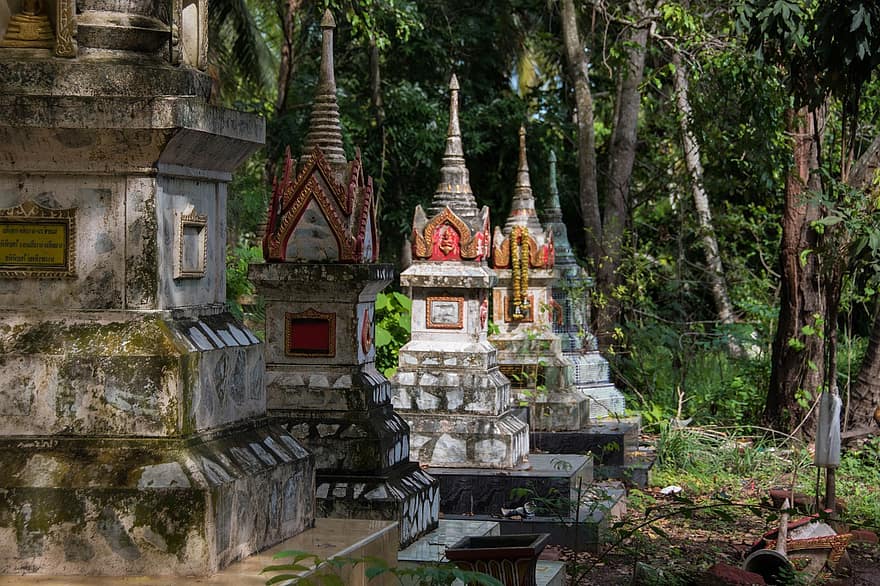 świątynia, buddyzm, Tajlandia, zen, religijny, buddyjski, rzeźba, kultura, medytacja, duchowość, kult
