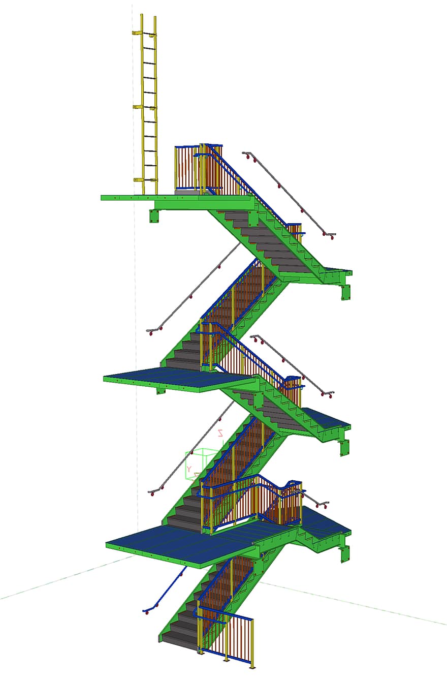 cầu thang bộ, cầu thang, ngành kiến ​​trúc, bản thiết kế, 3d, xây dựng, nhà ở, thiết kế, bố trí, kế hoạch, Trang Chủ