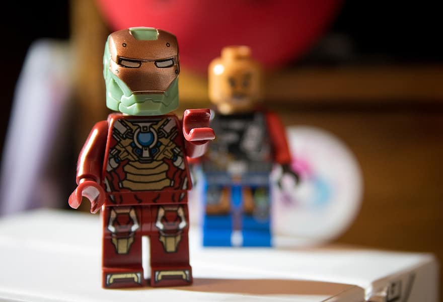 homem de Ferro, Lego, brinquedo, maravilha, vingadores, Super heroi, rígido, homens, estatueta, soldado de Brinquedo, plástico