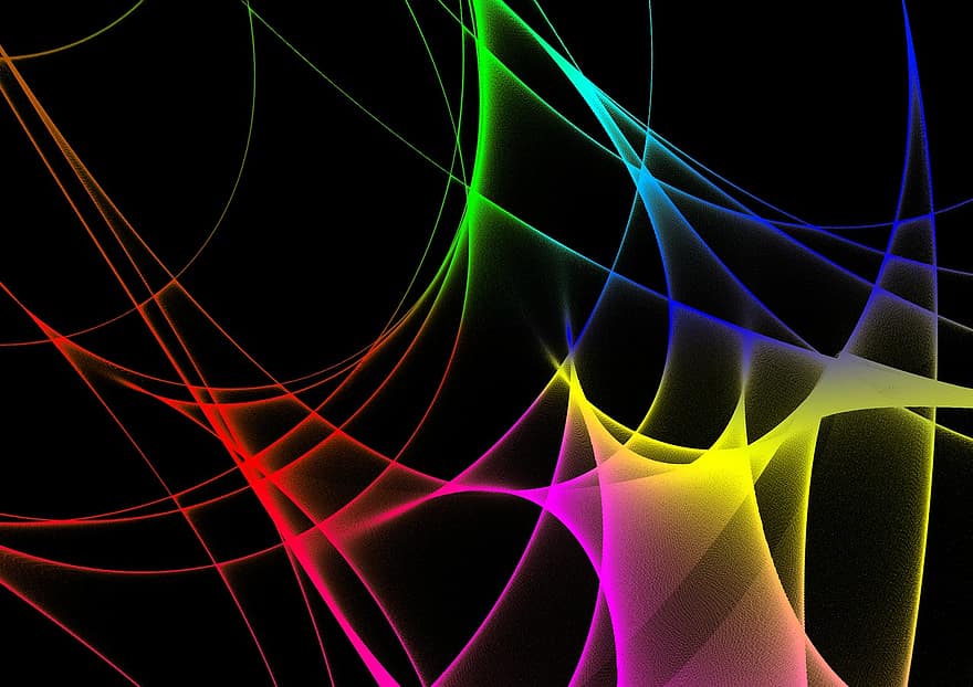 spektrum, svinge, mønster, bølge, abstrakt, farverig, farve, linjer, bevægelse, lys, baggrund