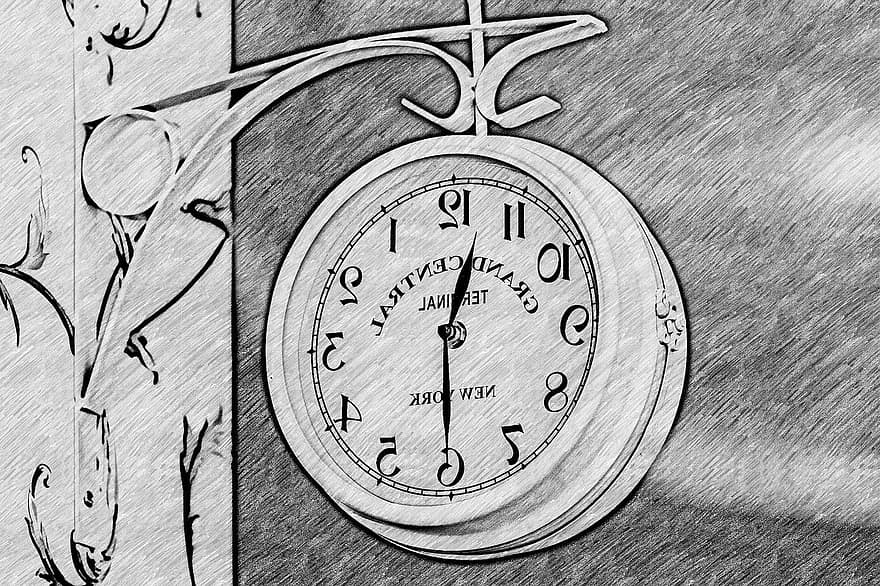 l'horloge, temps, mesure du temps, temps de, heure indiquant, secondes, heures