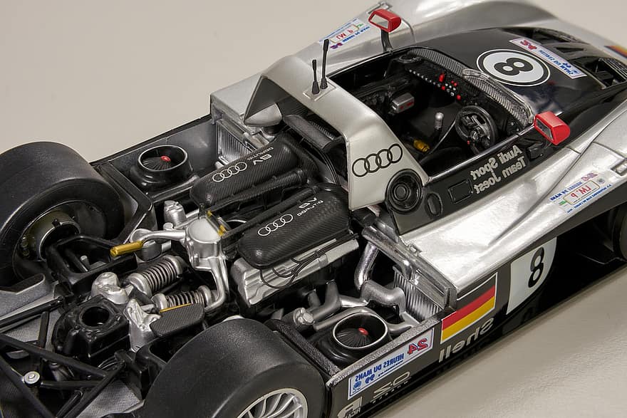 Audi R8 Ле-Ман, автомобиль, ауди, Audi Car, авто, спортивная машина, автомобильный, гоночный автомобиль, модель, Модель автомобиля, транспортное средство