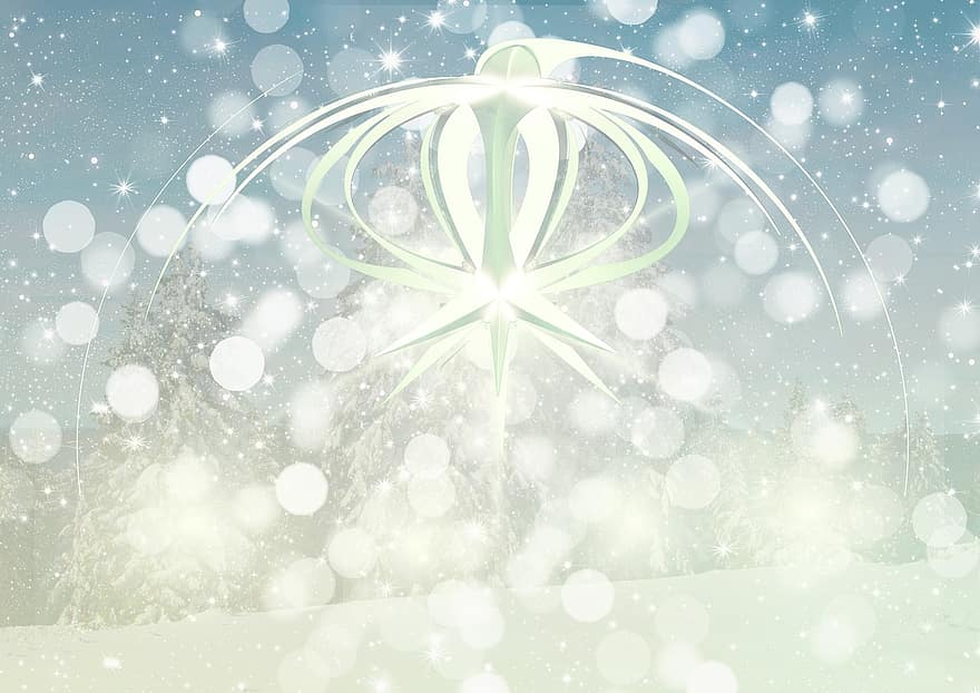 bokeh, estrella, Nadal, hora de nadal, flamarada, llum, targeta de felicitació, perfecte, brillant, atmosfera, motiu de Nadal