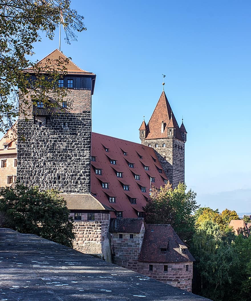 крепост, сграда, покрив, укрепен град, Кайзербург, Festung
