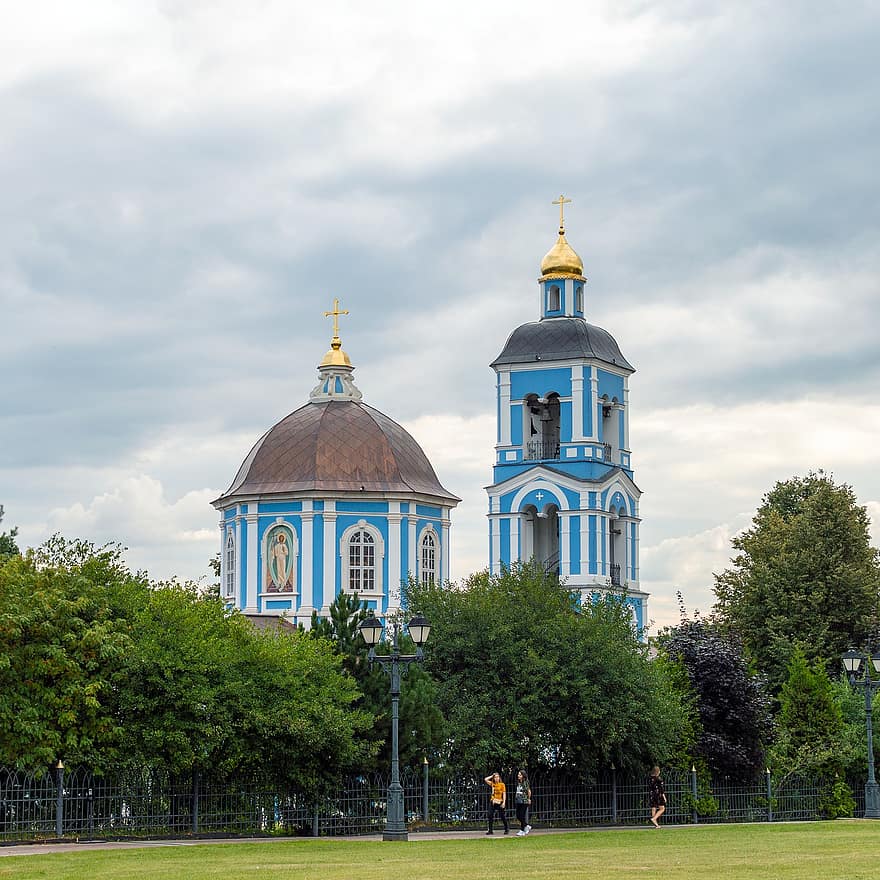 Tsaritsyno, Mosca, tempio, Chiesa, ortodosso, cristianesimo, architettura, monumento, Cattedrale, religione, storia