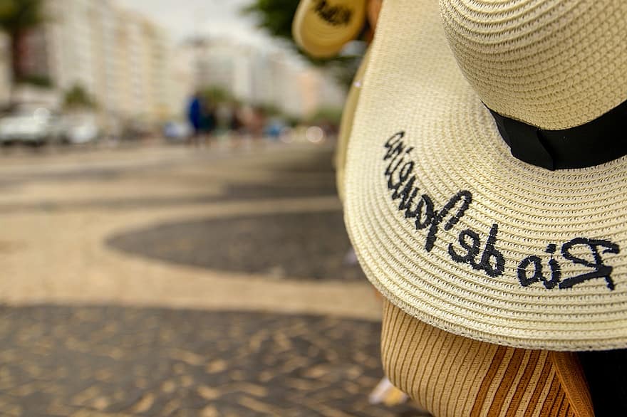 čepice, suvenýr, cestovní ruch, dovolená, ulice, Rio de Janeiro