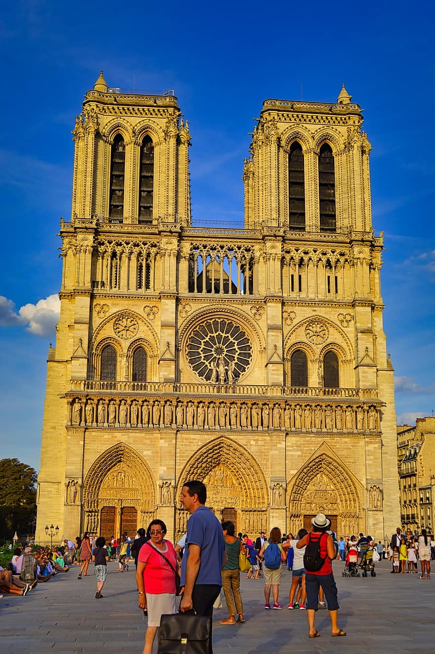 cathédrale, église, catholique, religion, christianisme, Paris