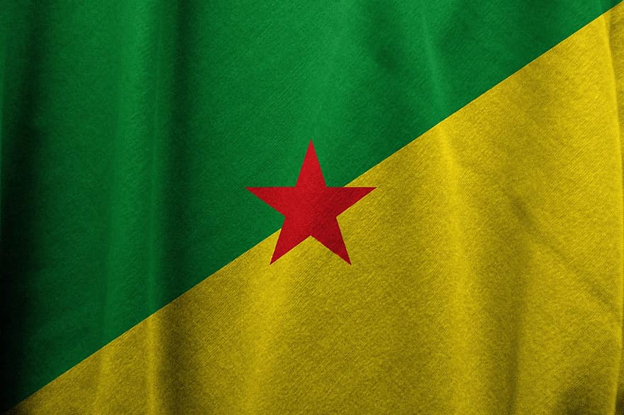 Fransızca, Guyanası, Fransız Guyanası, bayrak, amblem, ulus, vatanseverlik