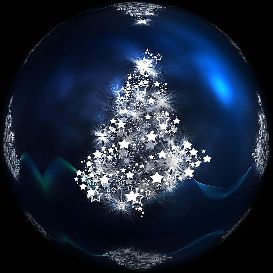 Weihnachten, Weihnachtsbaum, Hintergrund, Struktur, Blau, schwarz, Motiv, Weihnachtsmotiv, Schneeflocken, Advent, Baum