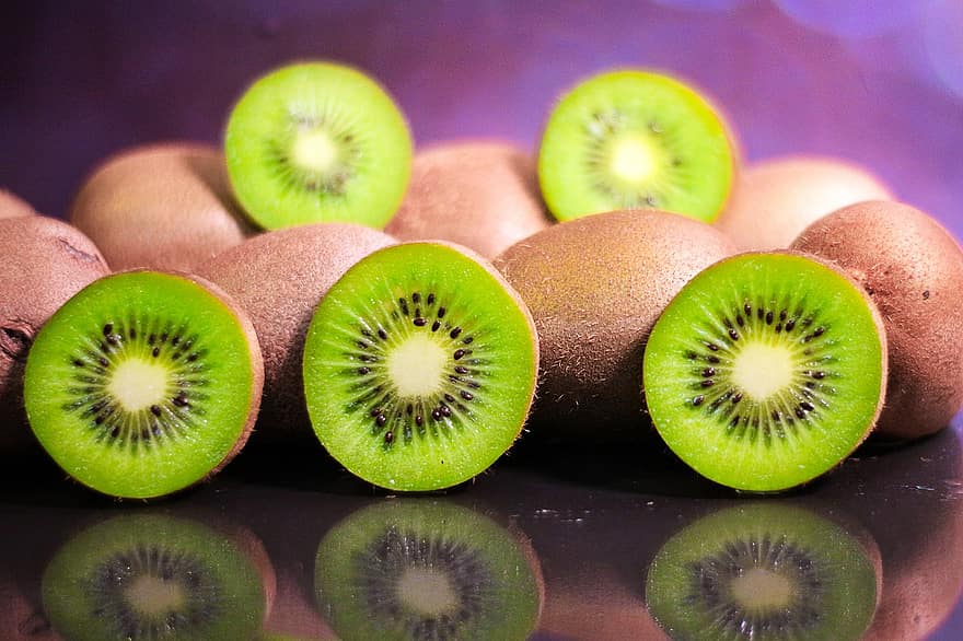 न्यूजीलैंड, फल, आधा, व्यापक प्रतिनिधित्व, ताज़ा, परिपक्व, कटाई, उत्पादित करें, कार्बनिक, ताजा कीवी, ताजा फल
