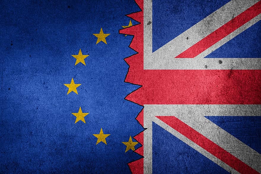 brexit, uk, eu, britu, eiropa, referendums, atvaļinājumu, paliek, zīme, virzienā, lēmumu