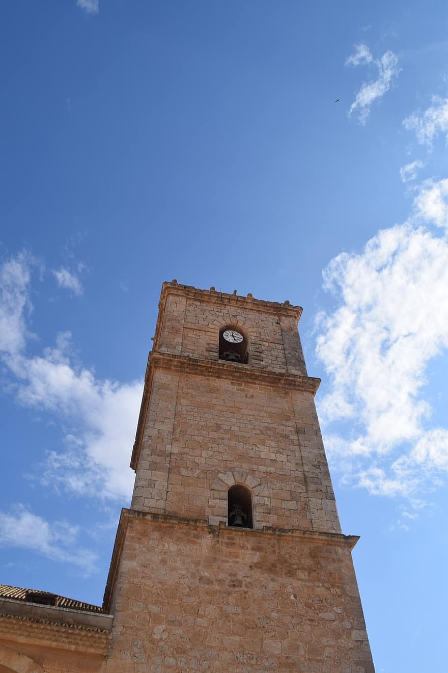 bokštas, bažnyčia, viešbutis, kelias, Castile la Mancha, toledo, cervantes, perspektyva, architektūra