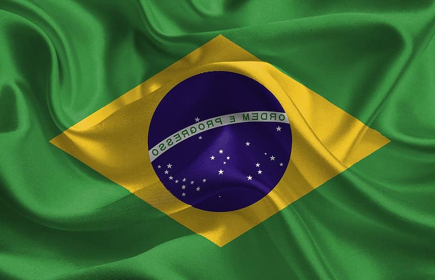 Brazílie, vlajka, země, národní, národ, symbol, zemí, americký, Jižní Amerika, karioka, barvitý
