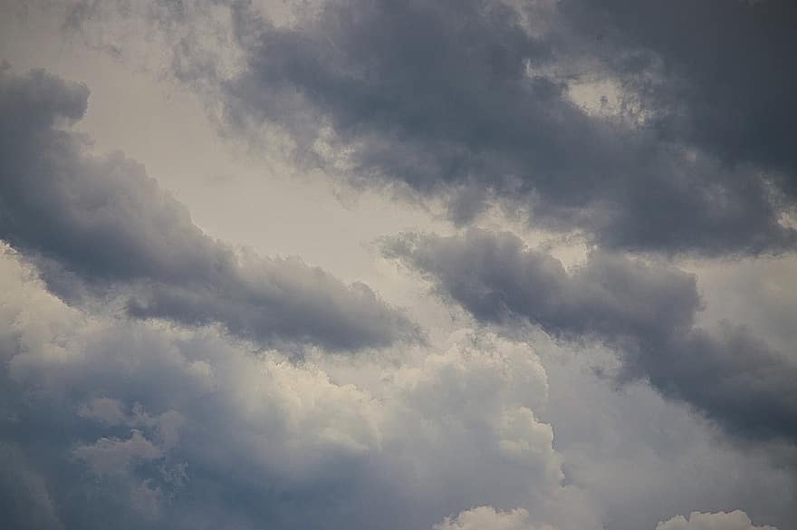 하늘, 구름, 폭풍, 적운, 흐린, 우울한, 비, 날씨, 자연