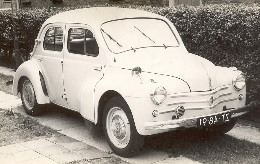 renault, 1956, παλιό αυτοκίνητο