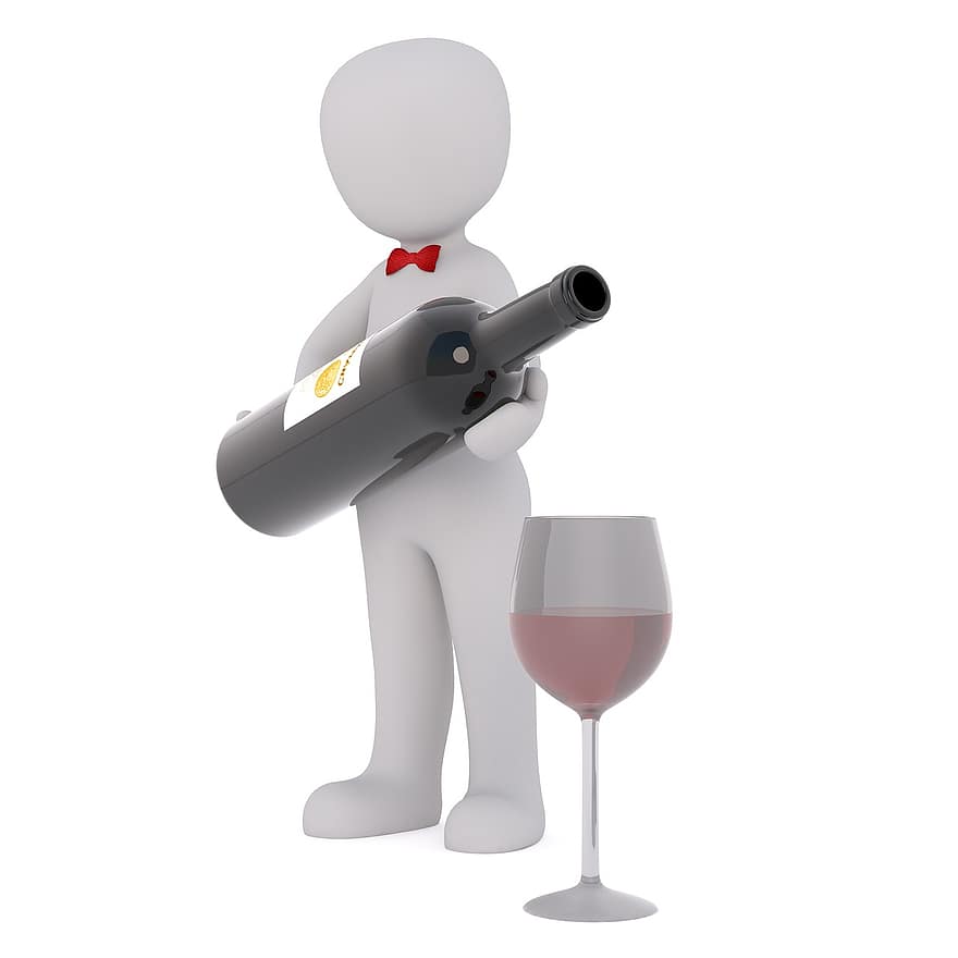 білий самець, 3D модель, ізольовані, 3d, модель, повне тіло, білий, винороб, вино, дегустація вин, дати a