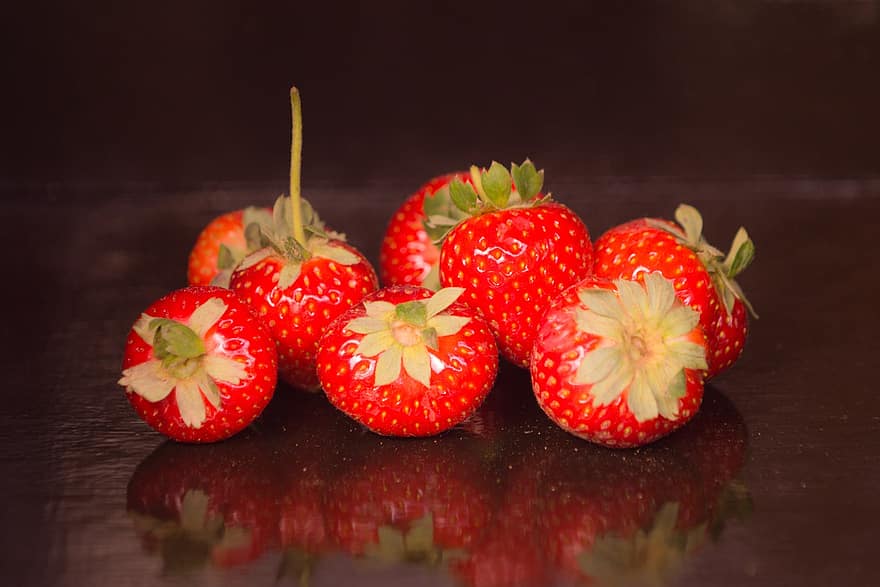 jordbær, frukt, mat, bær, organisk, produsere, nydelig
