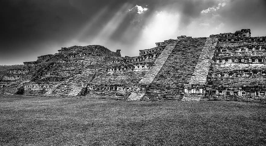 ซากปรักหักพัง, โบราณคดี, อินเดียนแดงเผ่ามายะ, ของชาวมายัน, เม็กซิโก, Puebla, ทำลายเก่า, สถาปัตยกรรม, ประวัติศาสตร์, สถานที่ที่มีชื่อเสียง, เก่า