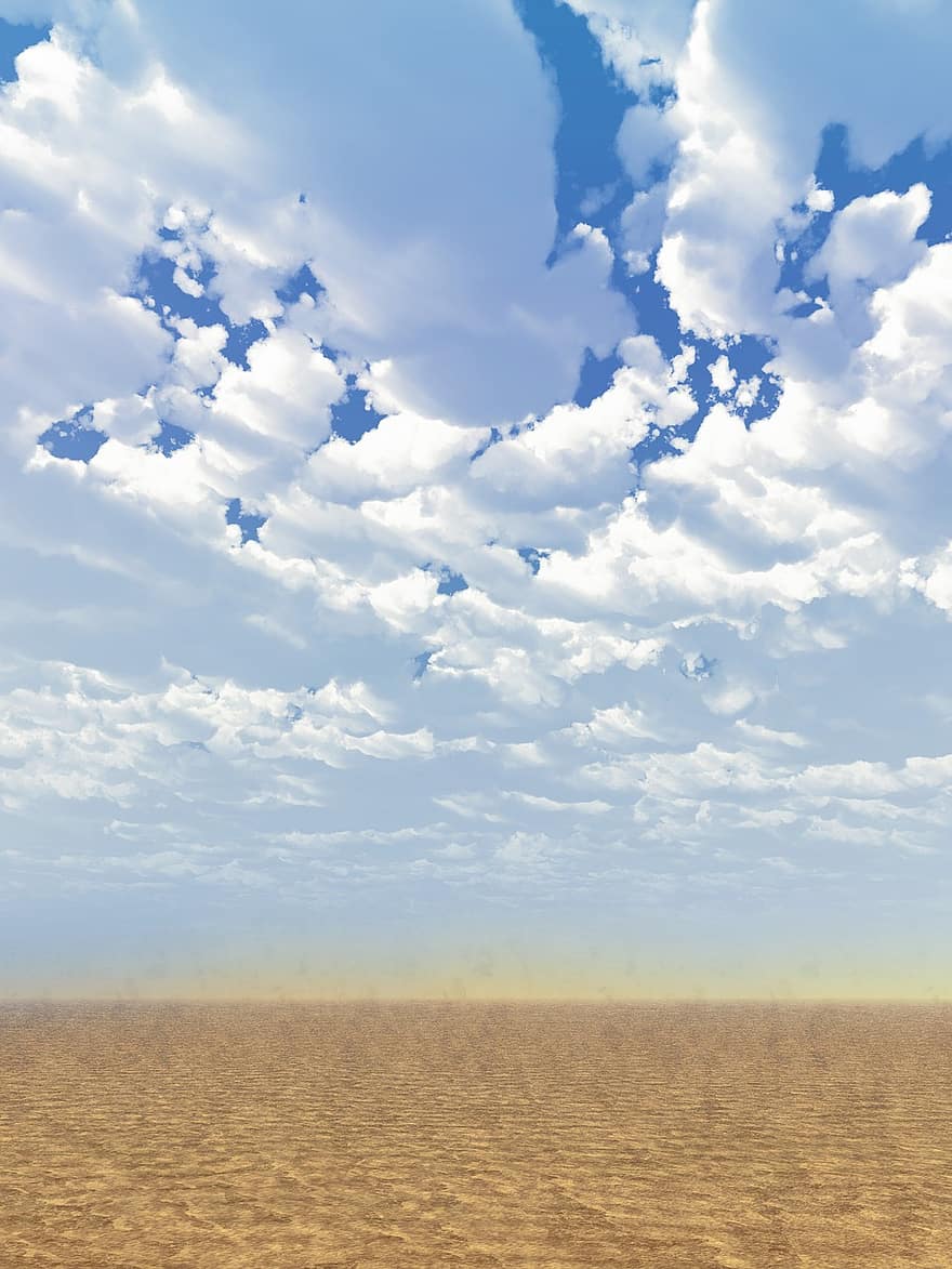 phong cảnh, cát, bầu trời, những đám mây, màu xanh da trời, Sa mạc, chơi bóng, Thiên nhiên, cồn cát