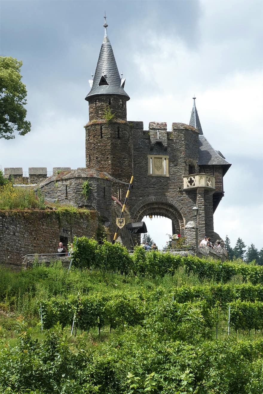 Château, les tours, musée, cochem, moselle, Allemagne, l'histoire, architecture, la défense, fermer à clé, paysage