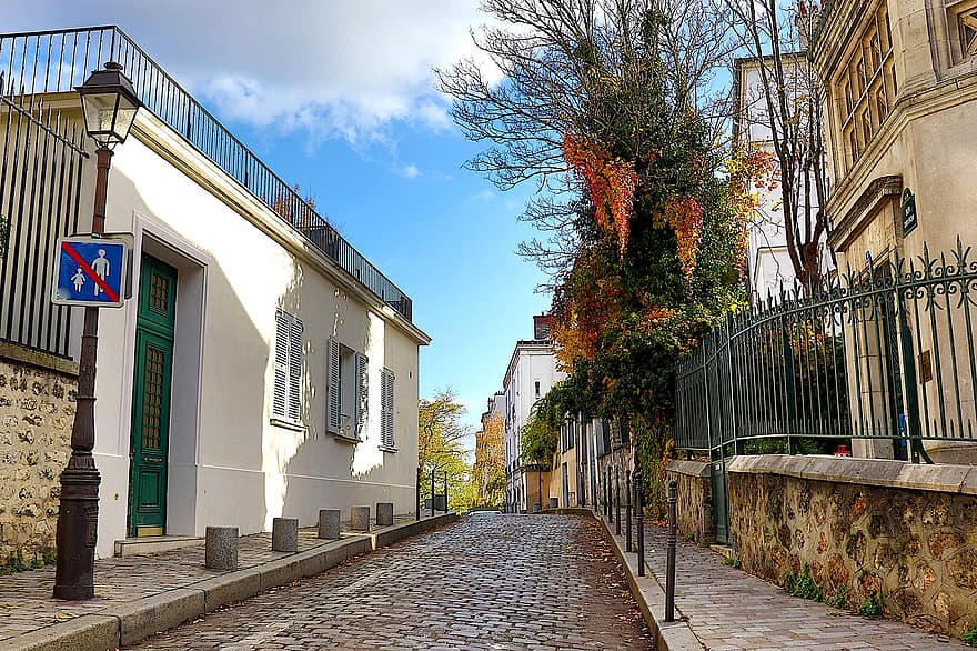 Town, Street, Paris, France, Montmartre