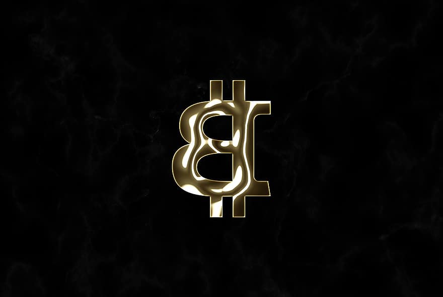 símbolo, fondo, dorado, oscuridad, metal, bitcoin, planchar, símbolo de moneda, dinero digital, dinero electrónico, finanzas