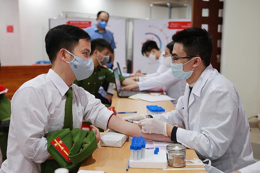 Blood Test, Doctor, Patient, Medical, Healthcare, Face Mask, Clinic, General Blood Test