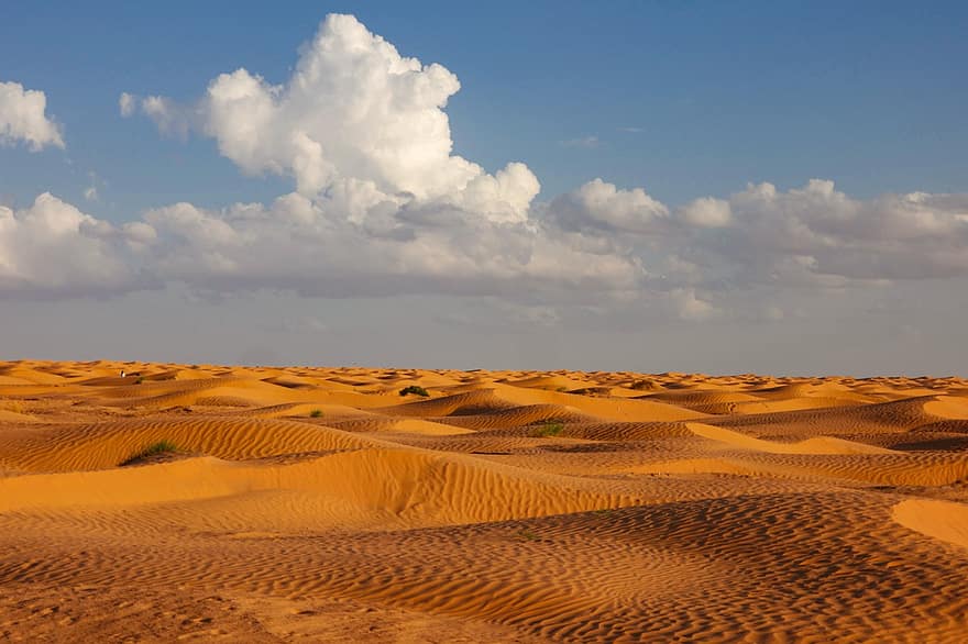 deserto, Areia, CEU, paisagem, облаци