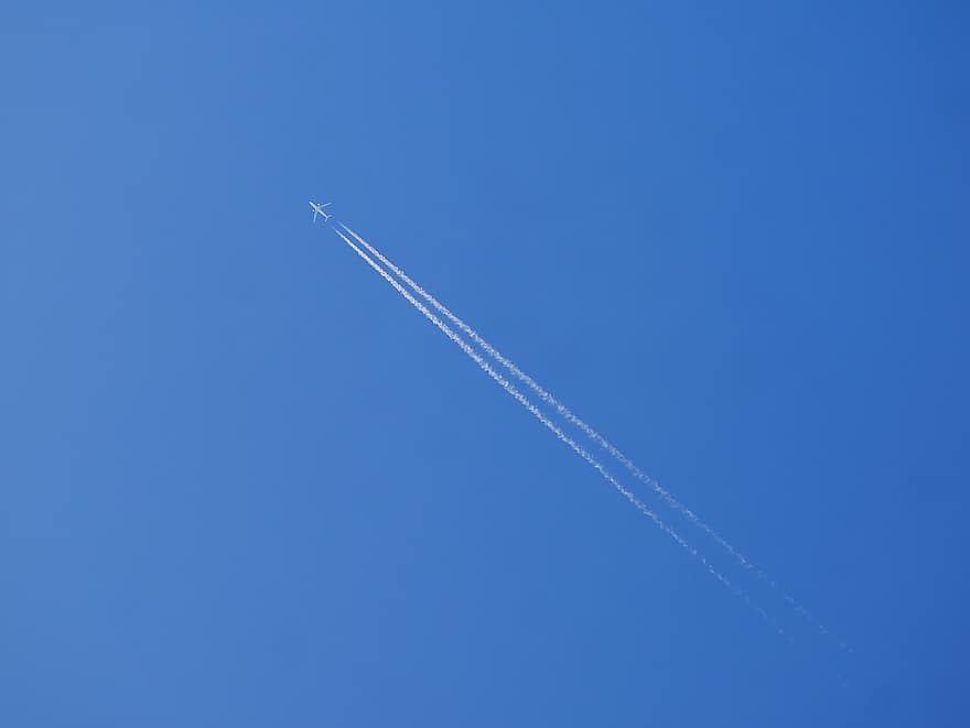 bầu trời, máy bay, chuyến bay, hàng không, du lịch, vận chuyển, phiên họp, màu xanh da trời, ra đi, phi cơ