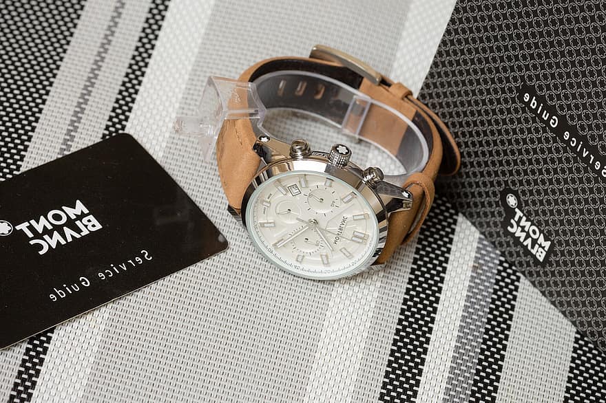 armbandsur, Kolla på, tid, Mont Blanc, timmar, minuter, tidmätare, tillbehör, mode, designer