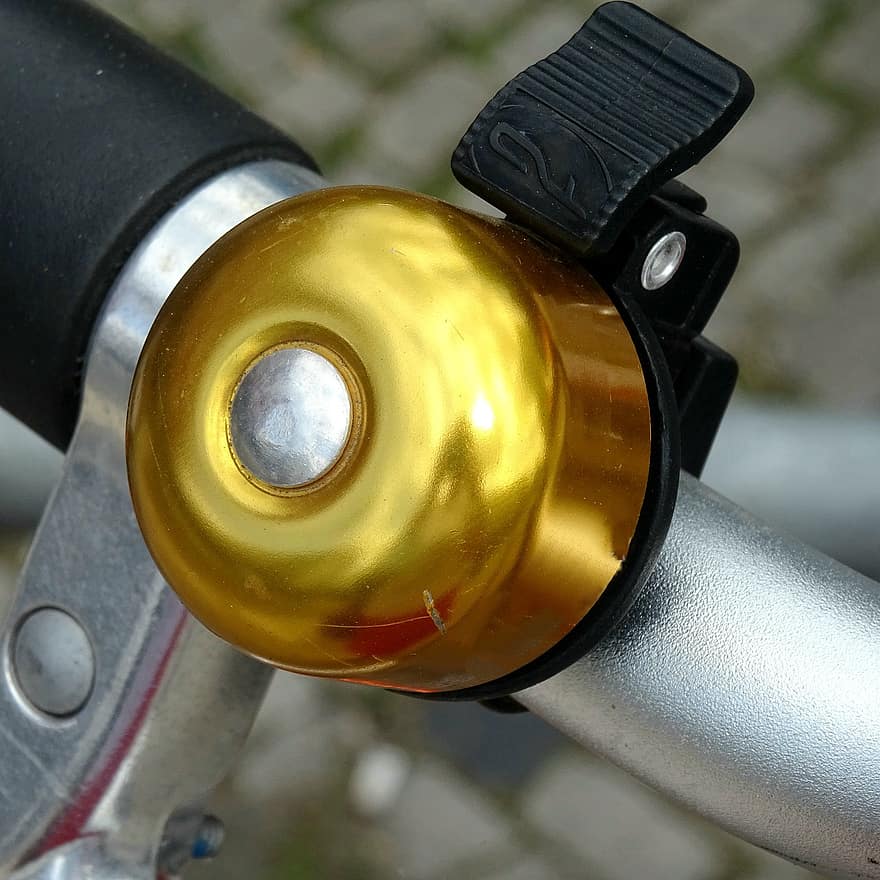 campanello della bicicletta, campana, manubrio, segnale, accessori per bici, bicicletta
