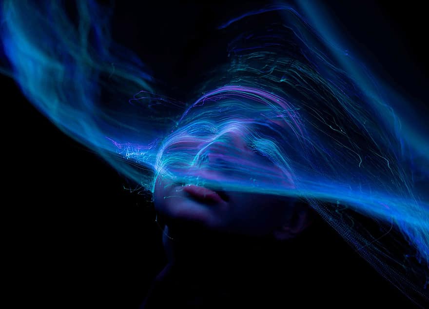 Face, Woman, Light Painting, Fantasy, Creative, Design, Wallpaper, Background, Colorful, Concept, Neon