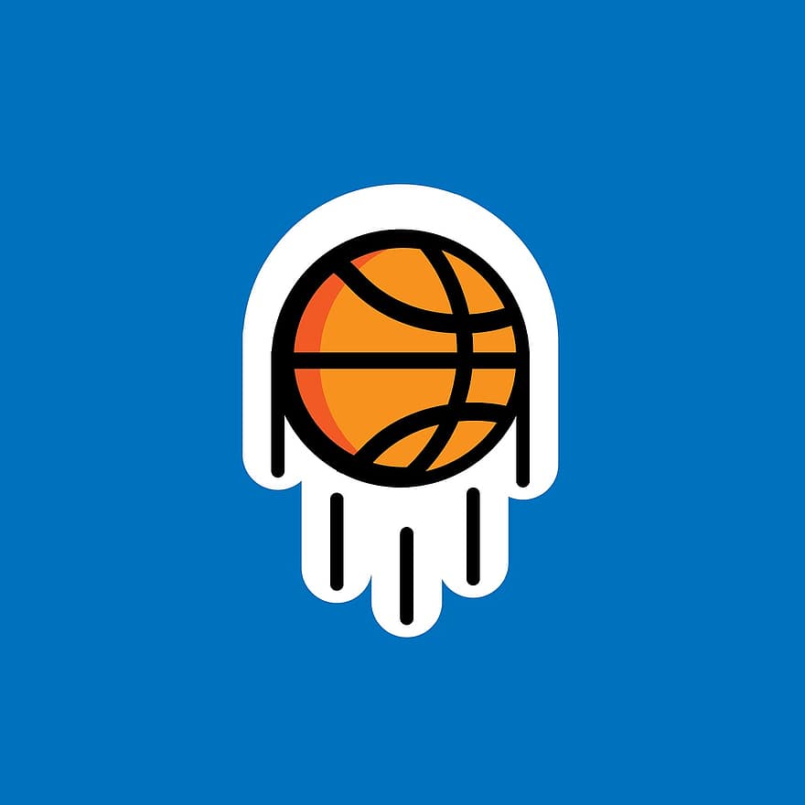 Basket Ball, Ball, Round, Sticker, Icon, Symbol, Instagram, Button, Basketball, Sports, Player