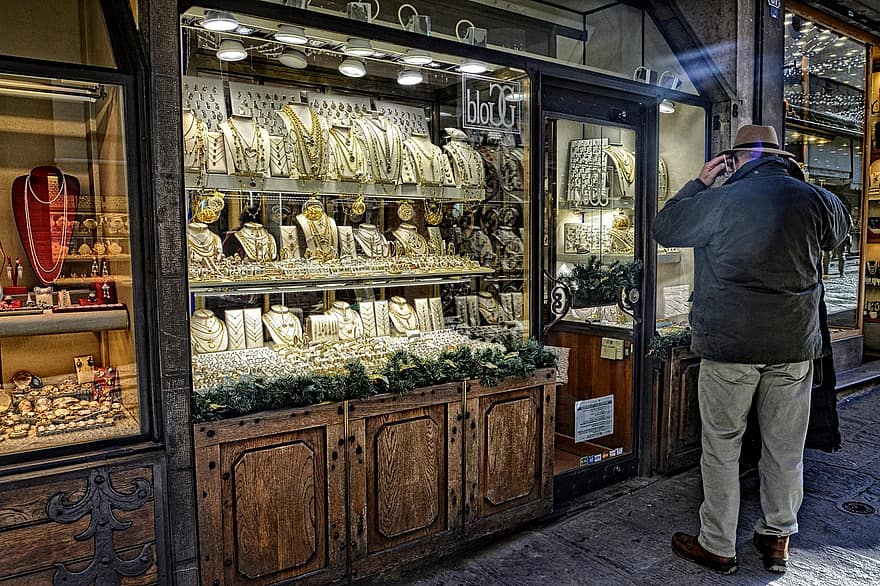 Florence, Jewelry Store, City, store, men, retail, indoors, shopping, adult, industry, working