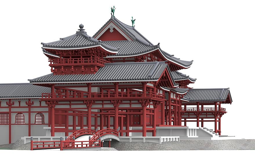 Byodo-In, Uji, Japonya, mimari, bina, kilise, ilgi alanları, tarihsel, turistler, cazibe, işaret