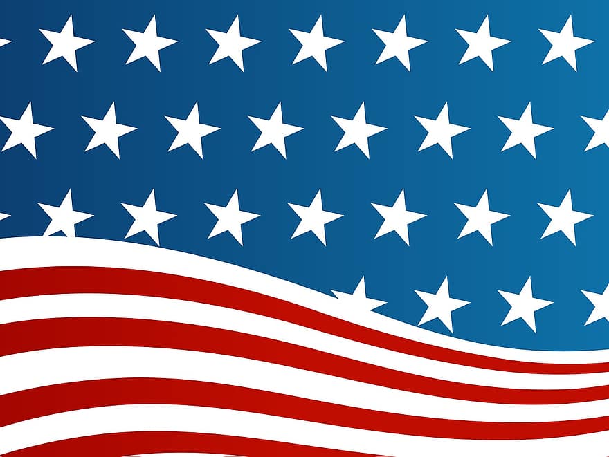 banda, EUA, bandera, estrelles, estrella, patriota, americà, orgullós, símbol, dom, independència