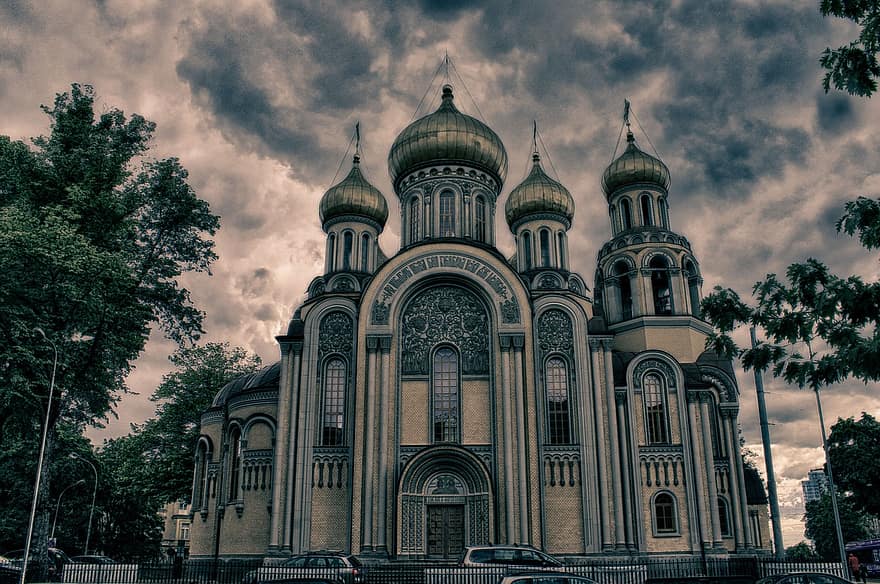 orthodoxe, église, architecture, Vilnius, Lituanie