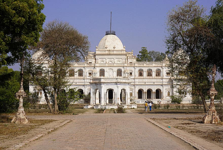Sadiq Garh-palasset, slott, landemerke, historisk, fasade, arkitektur, pakistan, muslim