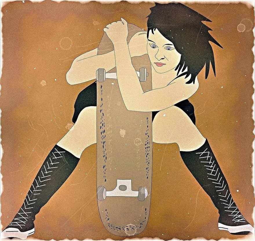 スケート、女性