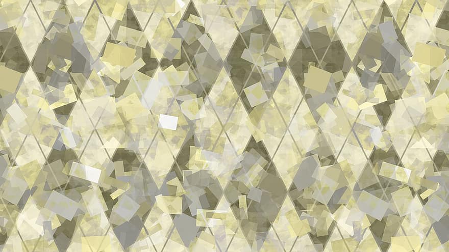 Rhomboid, argyle, Muster, geometrisch, abstrakt, grau, Gold, elegant, Quadrate, Hintergrund, Sammelalbum