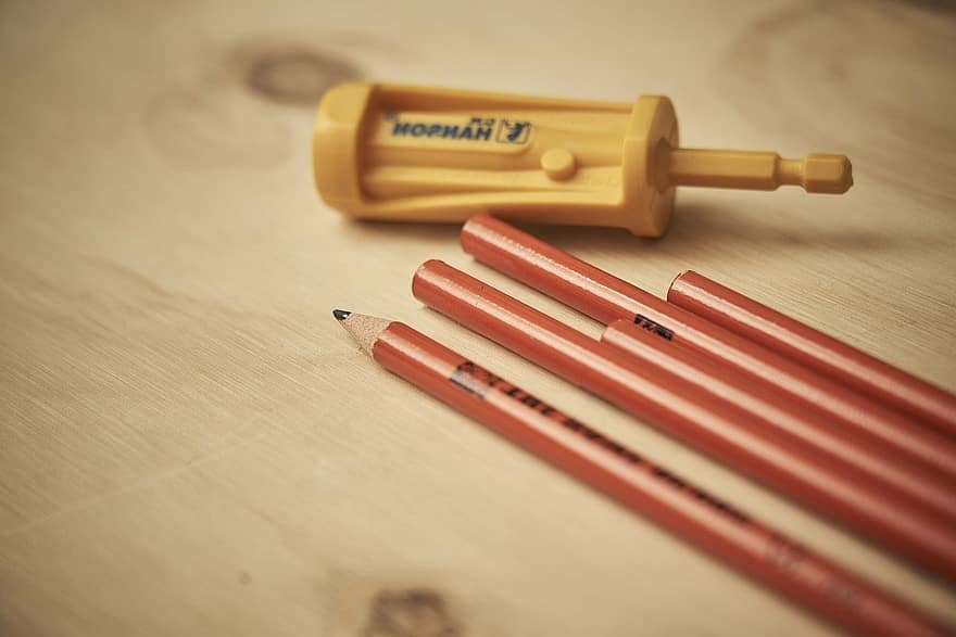 blyanter, spisser, verktøy, tre, konstruksjon, hjem, arbeid, nærbilde, utstyr, arbeidsverktøy, blyant