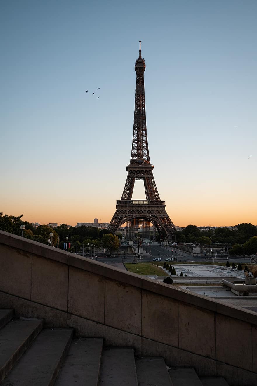 Eiffeltårnet, bygning, landemerke, by, arkitektur, monument, Urban, turisme, fransk, berømt, hovedstad