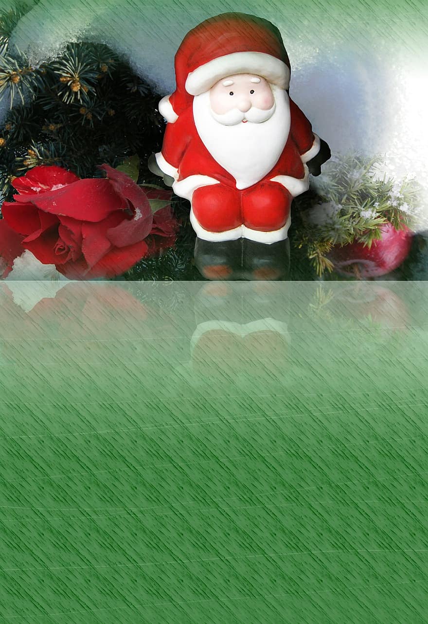 Natal, Papai Noel, fundo, cumprimento, presentes, cartão, cupom