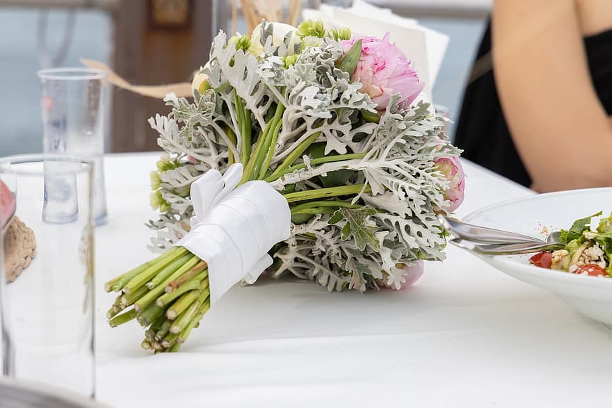 λουλούδια, μπουκέτο, νυφική ​​ανθοδέσμη, γαμήλιο μπουκέτο, κομμένα άνθη, φυτό