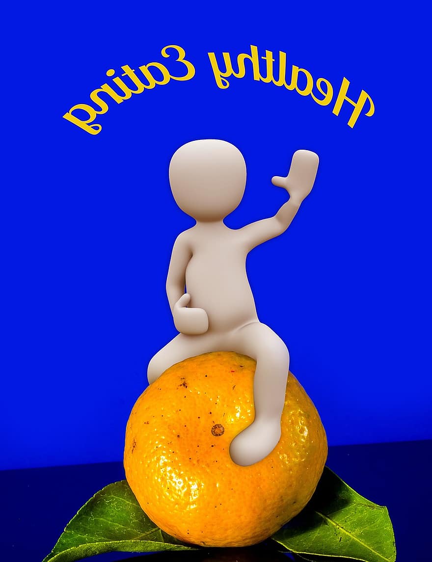 orange, mandarin, hanner, mand, figur, bølge, ernæring, sund og rask, sundhed, spise, vitaminer