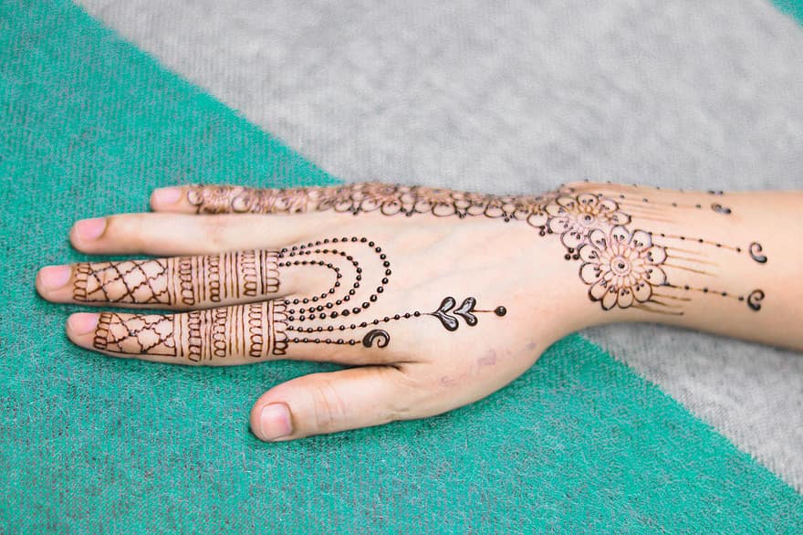 dłoń, henna, Rysunek henną, Henna Hand, indyjski, makijaż, Mehandi Hand, mehendi, mehndi, ręka Mehndi, ręce Mehndi