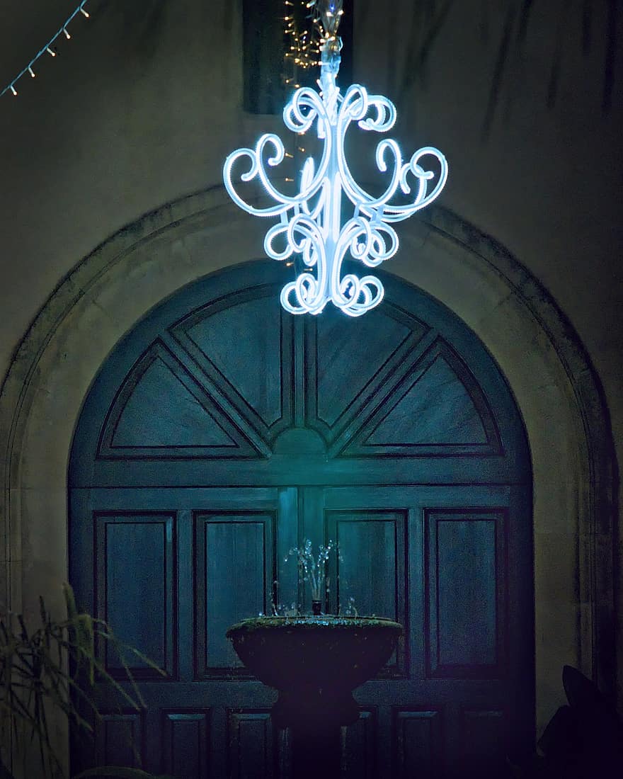 дверь, Светильник, дизайн интерьера