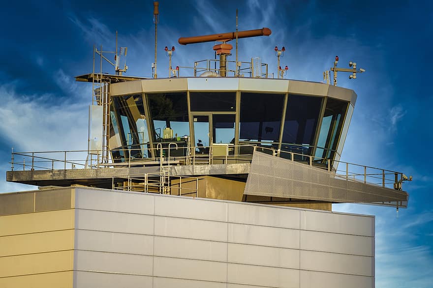 Torre de control, aviación, controlador de tráfico aéreo